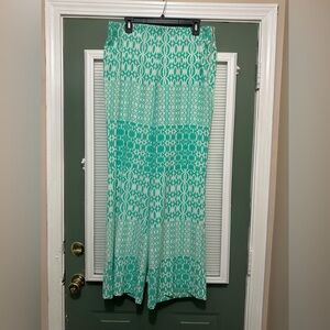 NWT SOHO Apparel Wide Leg Printed Pants Sz 12
